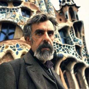 Antoni Gaudí (image generated with AI)