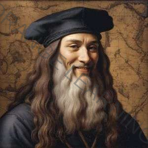 Leonardo da Vinci (image generated with AI)