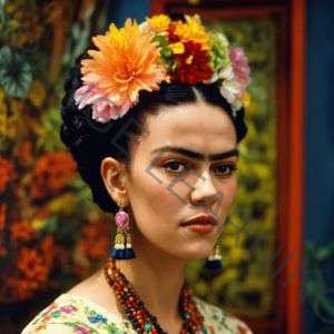 Frida Kahlo (image generated with AI)